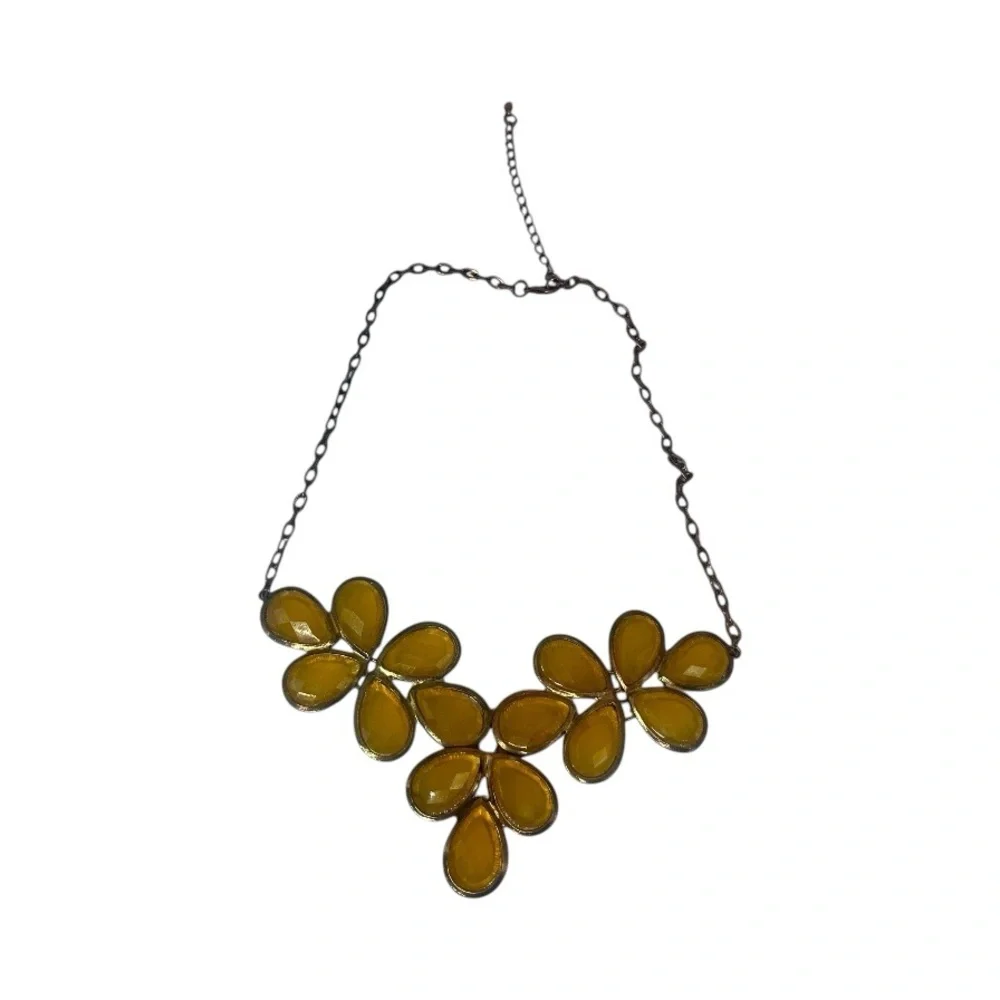 Vintage Bold Orange Statement Necklace – 11